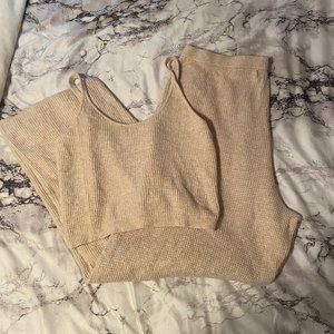 old navy waffle knit lounge set